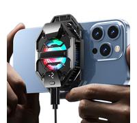 Opilroyn Refroidisseur de téléphone portable | Ventilateur de refroidissement mobile à semi-conducteur avec LED pour extérieur Vlog Live Streaming Beach Tablet