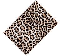 Opilroyn Rouleau de vinyle imprimé animal léopard - Autocollant thermocollant design guépard, feuille de thermique | Emballage facile à couper en vinyle thermocollant pour vêtements