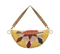 Opilroyn Sac à bandoulière, bandoulière réglable avec matelassage bohème, sac de rangement et acheteur, pour usage quotidien, randonnée, cyclisme, pique-nique, voyage, femmes, filles, B, verwijzen