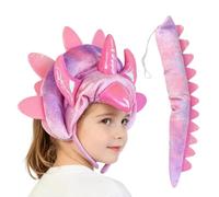Opilroyn Set Serre-Tête Et Queue Tricératops Accessoires De Costume Cosplay