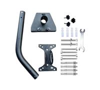 Opilroyn Support d'antenne murale,Support de montage d'antenne - Antenne extérieure J Pipe Support mural - Support de montage sur poteau en fer pour espace de travail, environnement extérieur, maison