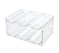 Opilroyn Support pour Bouteilles d'eau - Porte-Bouteilles empilable Transparent, Organisateur | Support Robuste pour Table de Cuisine, réfrigérateur, vin ou -Manger, étagère Polyvalente pour