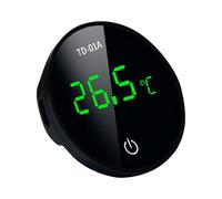 Opilroyn Thermomètre pour aquarium | Moniteur de température pour tortues | Capteur rechargeable Celsius avec écran LED HD pour étang extérieur, baignoire, douche et réfrigérateur
