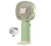 Opilroyn Ventilateur portable de voyage, ventilateur portable - Ventilateur de poche rechargeable 3 vitesses, Ventilateur de poche multifonction extérieur 400 mAh avec support pour téléphone