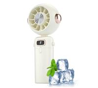 Opilroyn Ventilateur portable rechargeable de voyage | Ventilateur de refroidissement pliable pour bureau, été, extérieur, voyage, plage, camping, voiture, bébé