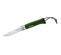 OPINEL 254296 Couteau de Poche Nr. 8 avec dragonne en Cuir Kaki