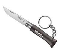 Opinel - 92268 - sachet 6 porte-cles opinel n.4 brun noir inox Noir