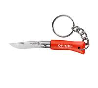 Opinel 92272 Sachets 6 Porte Clés, Lame Inox, Manche 4,5 Cm Bois Charme Lasuré Orange