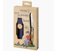OPINEL Coffret Mon 1er Opinel Hetre + Etui - Enfant - Marron / Gris / Bleu - taille Unique- modèle 2025