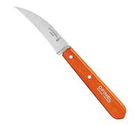 Opinel Couteau à légumes pour adulte en acier inoxydable Sandvik avec manche en bois de hêtre orange
