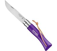 Opinel Couteau Baroudeur N° 7 Vri Violet Avec Lacet Cuir