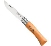 Opinel Couteau de poche N°07 (7VRN) Virobloc Lame 8 cm Carbone XC90 Manche bois de hêtre Blister