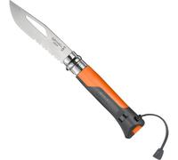 Opinel Couteau de poche N°08 Outdoor Lame inox 8,5 cm Manche polymère Orange Taille unique