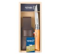 Opinel – Couteau pliant N°08 – Lame carbone 8,5 cm, manche hêtre – avec étui