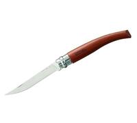 OPINEL, Couteau pliant Marron N°07, Acier au Carbone XC90, Facilité d'entretien, Résiste à la corrosion, Manche en hêtre vernis incolore, Lame de 8 cm, Avec bague de double sécurité Virobloc