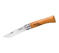 Opinel Couteau de poche pliant N°10 Lame carbone Bague de sécurité Hêtre vernis 254010