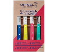 Opinel Les Essentiels Ensemble de couteaux de cuisine - 4 pièces - Bois/Acier inoxydable - Collection Anniversaire Pop80