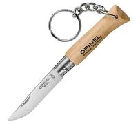Opinel No 4 Couteau non verrouillable lame en inox 5 cm - Porte-clé inclus