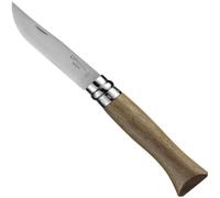 Opinel - N°06 Couteau de Poche en Boîte - Lame 7 cm Acier Inox, Manche Bois de Noyer, Usage Quotidien, Bague de Sécurité Virobloc - Fabrication Française