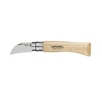 Opinel Couteau N°07 Châtaigne et Ail – Lame 4 cm Inox, Manche châtaignier, Virobloc