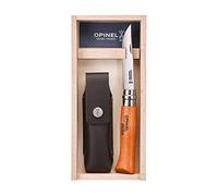 Plumier Couteau Pliant Hêtre N08 Lame Carbone Et Gaine Opinel - 815 - Acier - Lame Carbone - Hêtre - Hêtre - 8.5 Cm
