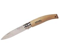 Opinel - N°08 Couteau de Jardin - Lame 8 cm Acier Inox, Manche Bois de Hêtre, Bague de Sécurité Virobloc - Idéal Désherbage, Cueillette - Fabrication Française