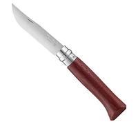Opinel - N°08 couteau Pliant de Poche padouk - Couteau de Poche en Acier Inoxydable Coffret - Lame INOX 8,5 cm et Manche en Bois de Padouk