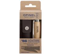 OPINEL N°08 Hetre Inox + Etui - Mixte - Marron - taille Unique- modèle 2026