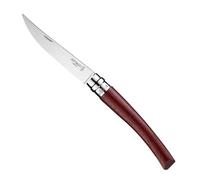 Opinel Couteau N°10 Effilé – Lame inox 10 cm, manche Padouk africain, Virobloc