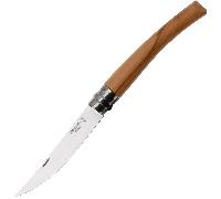 Opinel - Couteau pliable N°10 Slim - Lame 10 cm inox, manche olivier, Virobloc