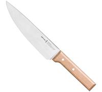 Opinel - N°118 Couteau de Chef Parallèle - Lame en Acier Inoxydable, Multifonction - Manche en Bois de Hêtre - Excellente Prise en Main - Garantie à Vie