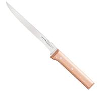Opinel - N°121 Couteau Effilé Parallèle - Lame 18 cm Inox, Manche Bois de Hêtre - Excellente Prise en Main pour Lever les Filets de Poisson - Garantie à Vie
