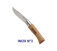 Opinel N°2, N°3, N°4 Ou N°5 Couteau Lame Carbone Ou Inox Manche Hetre