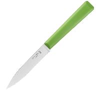 Opinel - N°313 Couteau Cranté de Cuisine Les Essentiels - Lame Dentée Acier Inoxydable - Manche Polymère Robuste - Passe au Lave-Vaisselle - Léger - Vert