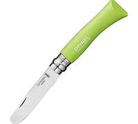 Opinel O001700 Rasoir à Pointe Arrondie et Manche en Charme, Mixte, Vert Pomme, 8 cm
