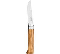 Opinel couteau de poche No. 8 Gamme de luxe, Inox, olivier