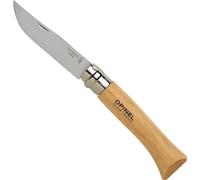 Opinel O123100 Couteau 10 Lame INOX avec Bague de sécurité-123100 Mixte Adulte, Brun