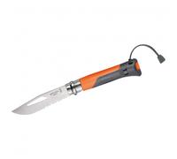 Opinel Couteau de poche N°08 Outdoor Lame inox 8,5 cm Manche polymère Orange Taille unique