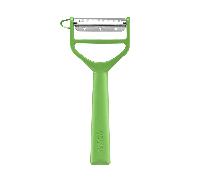 Opinel Éplucheur T-DUO – Manche polymère, double lame inox, juliennes, droitiers/gauchers – Vert
