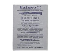 Opinel - Torchon Motif "Exigez !!" - Tissage Jacquard 100% Coton - Haute Qualité - Lavage en Machine - Fabrication Française Traditionnelle - 50 x 70 cm