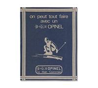 Opinel - Torchon Motif "On peut tout faire" - Tissage Jacquard 100% Coton - Haute Qualité - Lavage en Machine - Fabrication Française Traditionnelle - 50 x 70cm