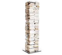 OPINION CIATTI bibliothèque PTOLOMEO X4 PTX4-A (Structure et étagères noires, base inox H 197 - Structure et étagères en tôle base en acier [...]