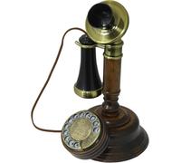 Opis 1921 Cable Modèle C: Téléphone Vintage Rétro Filaire À L'Ancienne Avec Cadran Rotatif, Aussi Parfait Pour Décoration Ou Escape Game