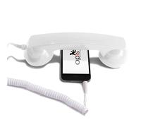 Opis 60s Micro: Un Combiné Téléphone Portable Rétro et Combiné USB-C/Jack pour iPhone 15+ et Android (Blanc)