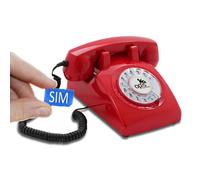 Opis 60s Mobile: telephone vintage fixe gsm 2G rétro avec cadran rotatif