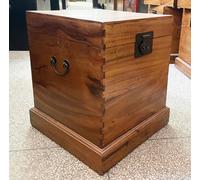 OPIUM OUTLET Coffre Caisse Boîte Rangement Meuble en bois avec couvercle Coffre au trésor Vintage Colonial Chinois Asiatique
