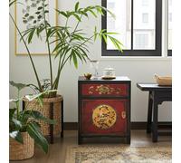 OPIUM OUTLET Meuble Chambre Commode Table de Nuit Table de Chevet Console Buffet chiffonnier Cabinet Armoire Chinois Asiatique Oriental Antique Vintage Shabby-Chic