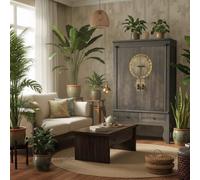 Opium-Outlet Meuble Chambre Salon Commode Sideboard Console Buffet chiffonnier Cabinet Armoire de Marriage garderobe Chinois Asiatique Oriental Antique Vintage Shabby-Chic