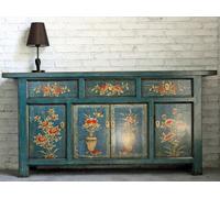 OPIUM OUTLET Meuble meuble commode chinois asiatique oriental, entièrement assemblé