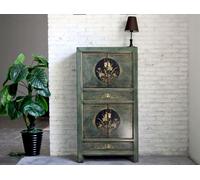 OPIUM OUTLET Meuble meuble commode chinois asiatique oriental, entièrement assemblé